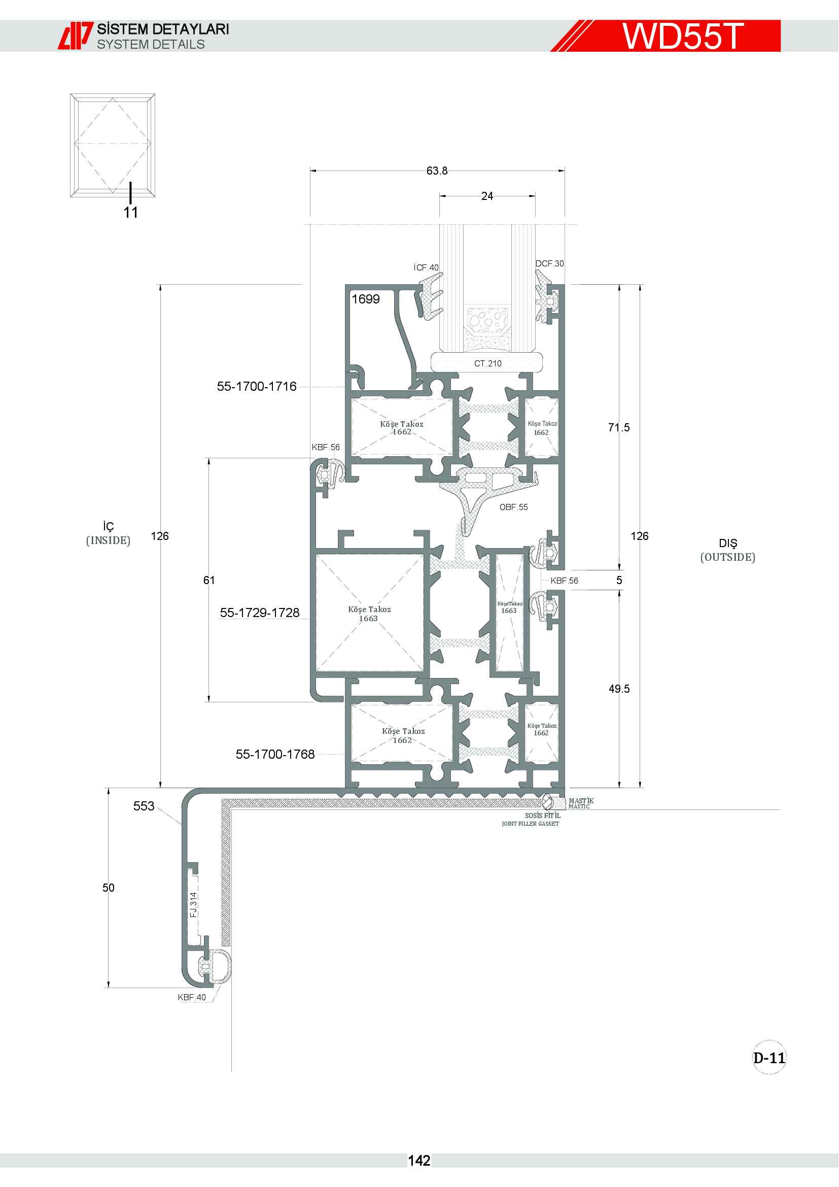 S 55 Yalıtımlı Alüminyum 74